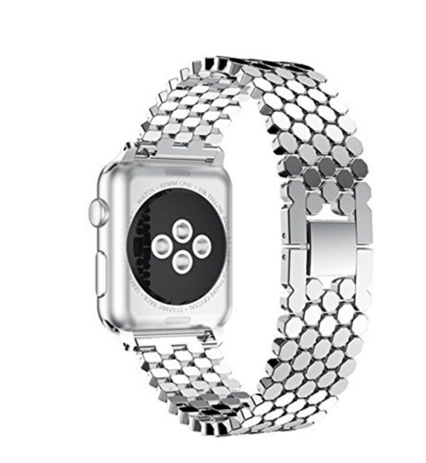 975168092643.jpg Compatible With, Watch3 Smart Watch Fish Scale Metal Stainless Steel Strap