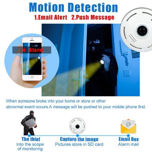 1074556598808-2.jpg Cobell 960P Wifi IP Camera Home Security Wireless 360 Degree Panoramic CCTV Camera Night Vision Fish Eyes Lens VR Cam