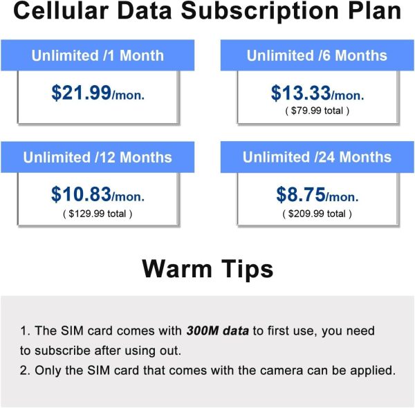 Cellular Security Camera Outdoor Wireless, No WiFi Needed Solar Powered 4G LTE Camera, 2K Color Night Vision, PIR Motion Sensor, 360 Live View, Two-Way Audio, SIM Card & SD Card Included