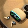 Wood Grain Wireless Sports In-ear Noise-canceling Low-latency Bluetooth Headphones