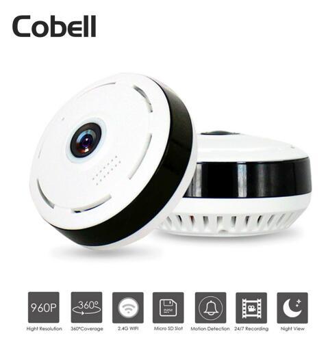 591640622360-2.jpg Cobell 960P Wifi IP Camera Home Security Wireless 360 Degree Panoramic CCTV Camera Night Vision Fish Eyes Lens VR Cam