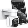 Cellular Security Camera Outdoor Wireless, No WiFi Needed Solar Powered 4G LTE Camera, 2K Color Night Vision, PIR Motion Sensor, 360 Live View, Two-Way Audio, SIM Card & SD Card Included