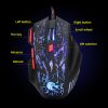 Water Crack Colorful Luminous Game Mouse Wired Mouse