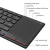 Rii K22BT Keyboard Wireless 24GHz Multimedia Keyboard GFSK