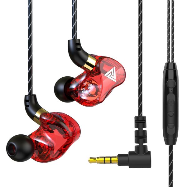 Qkz Tingsheng Sk7 In-Ear Stereo Wire-Controlled Monitor Mobile Phone Wired Headset Earplugs