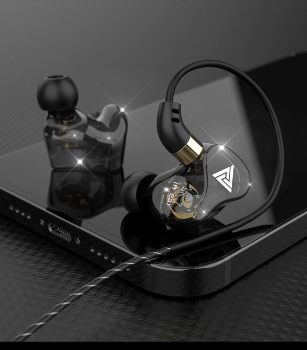 Qkz Tingsheng Sk7 In-Ear Stereo Wire-Controlled Monitor Mobile Phone Wired Headset Earplugs