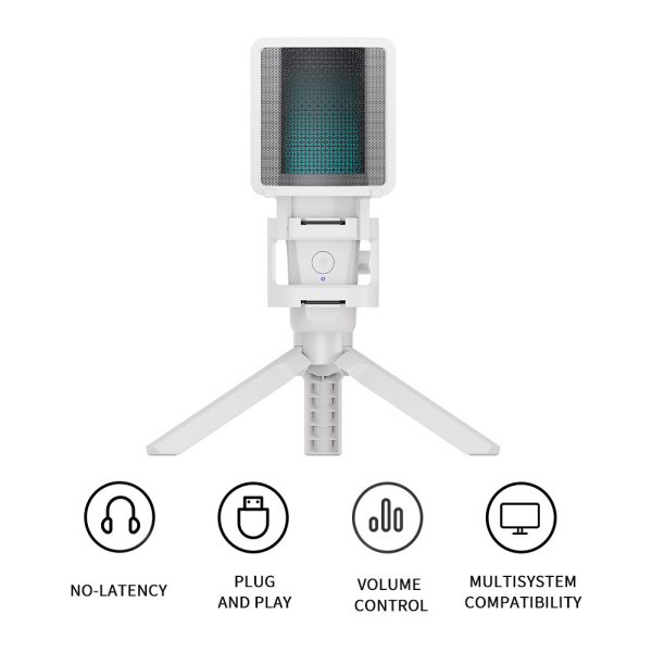 Desktop Microphone Game Recording Monitor Condenser Microphone